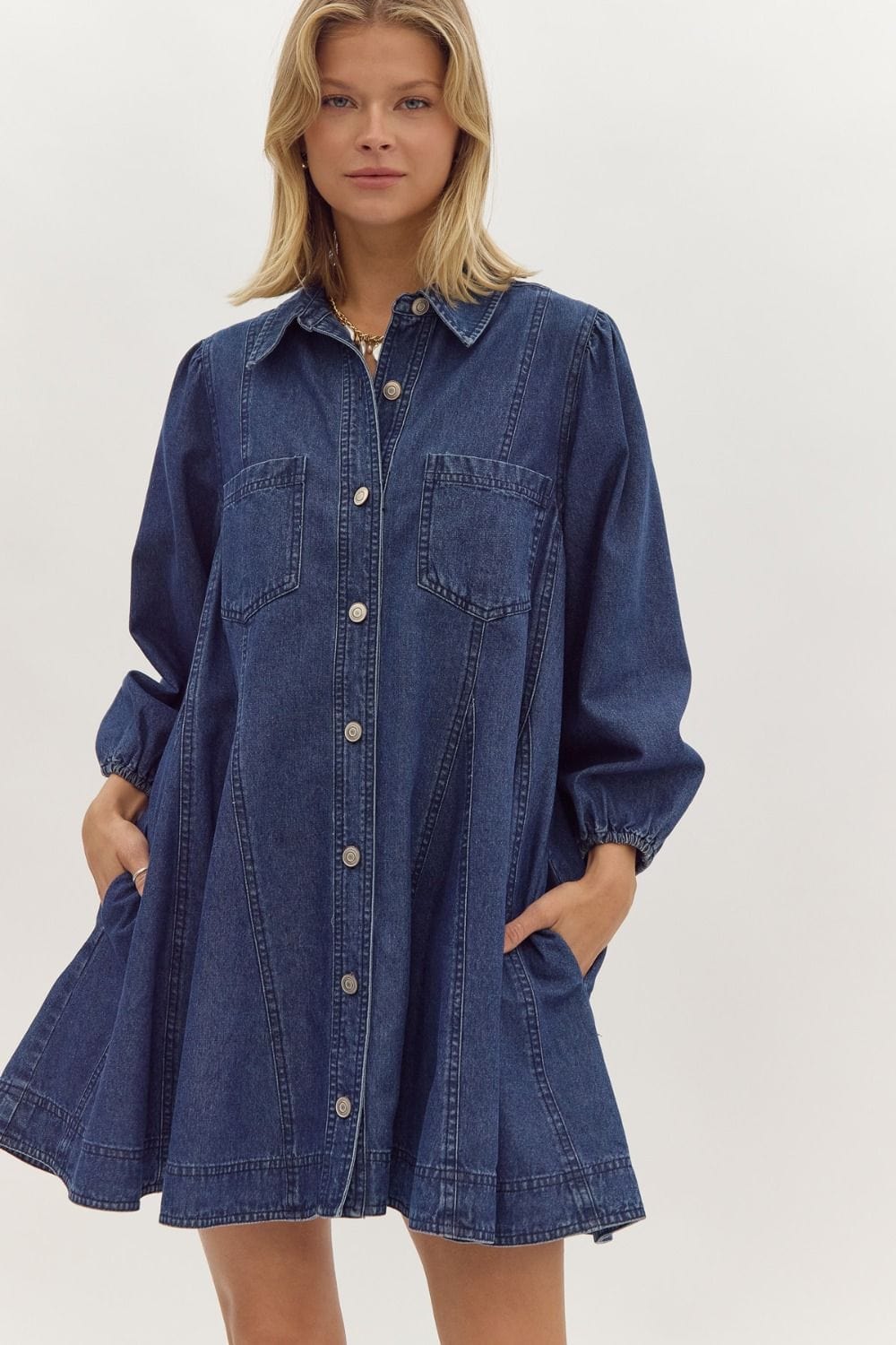 Entro Dress Dark Denim / S Indie Denim Dress