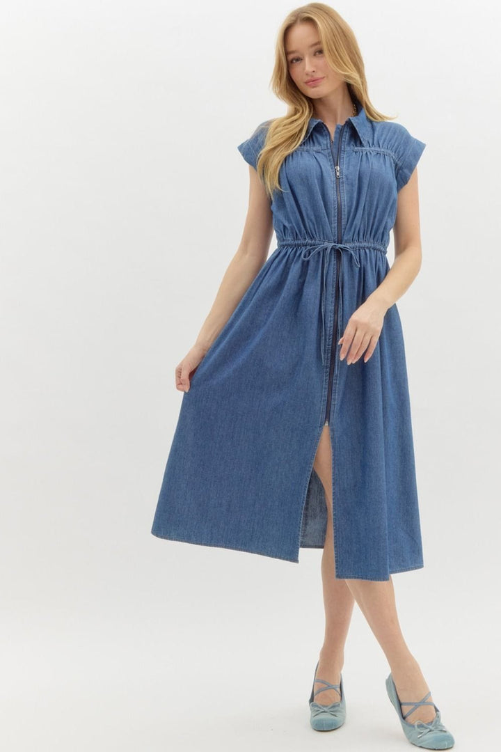 Entro Dress Denim Blue / S Vera Denim Dress