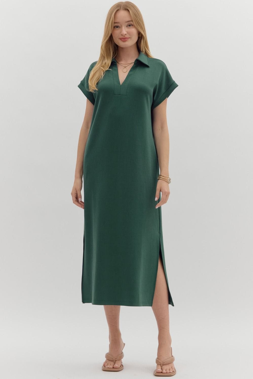 Entro Dress Forest / S Makenna Midi Dress