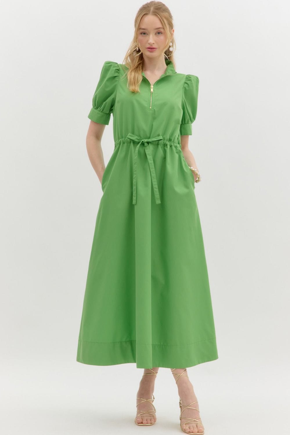 Entro Dress Green / S Lili Midi Dress
