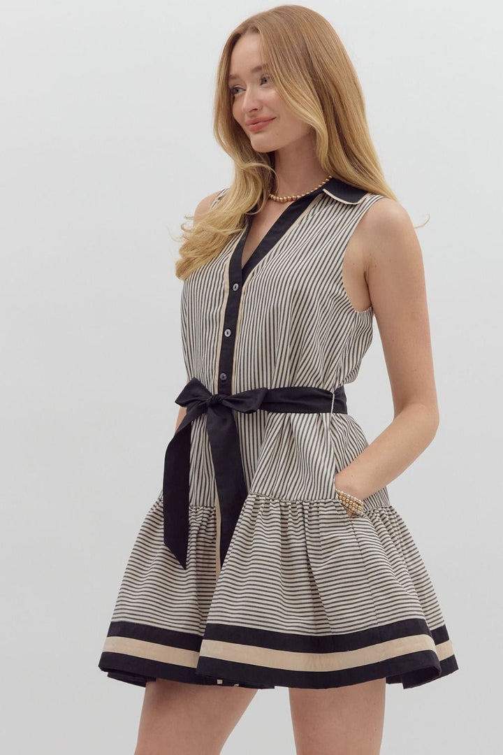 Entro Dress Holly Stripe Dress