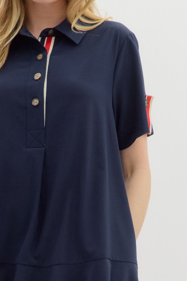 Entro Dress Julia Collar Dress