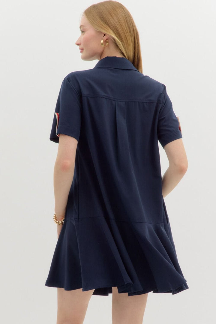 Entro Dress Julia Collar Dress