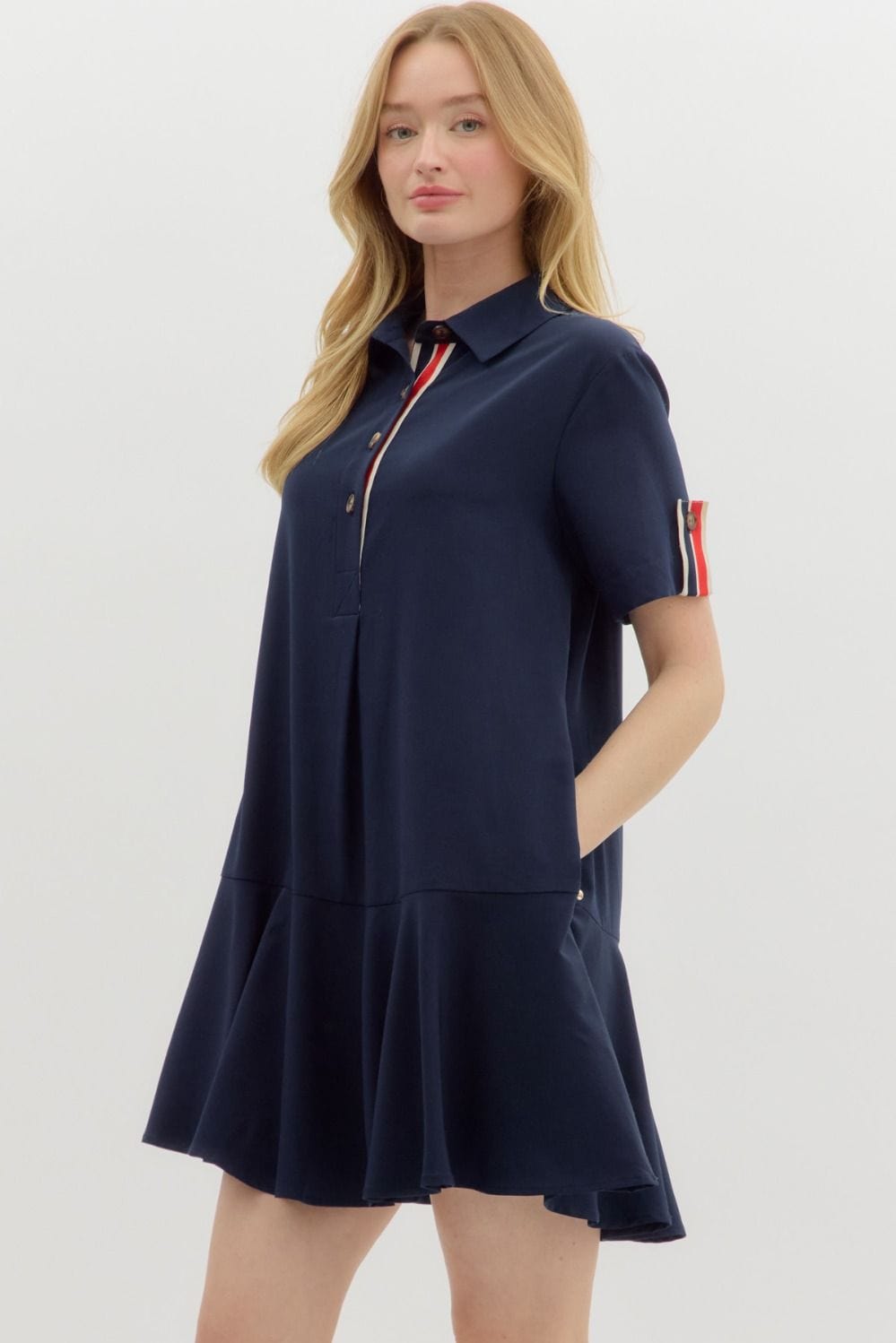 Entro Dress Julia Collar Dress
