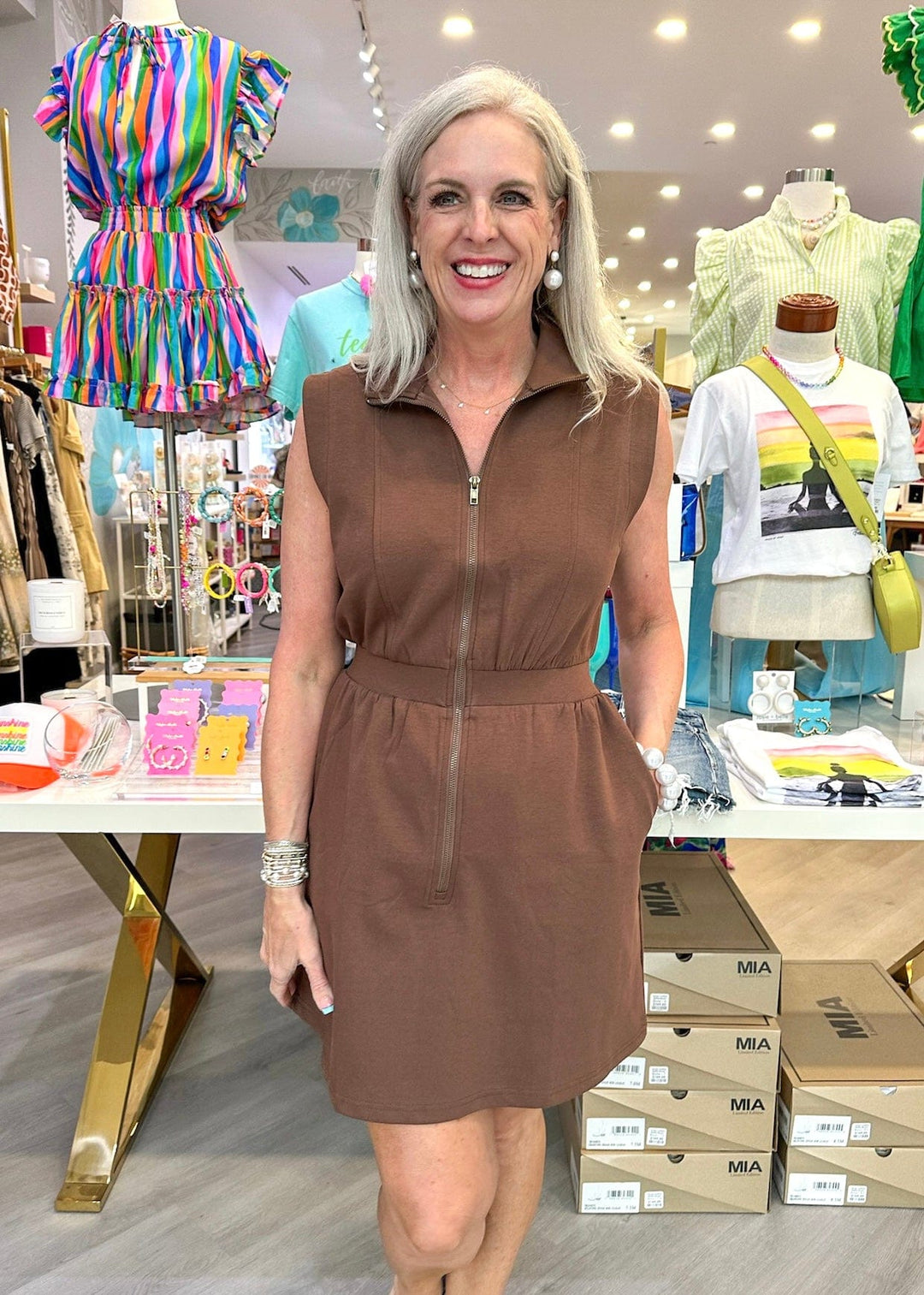 Entro Dress Kamryn Front Zip Dress