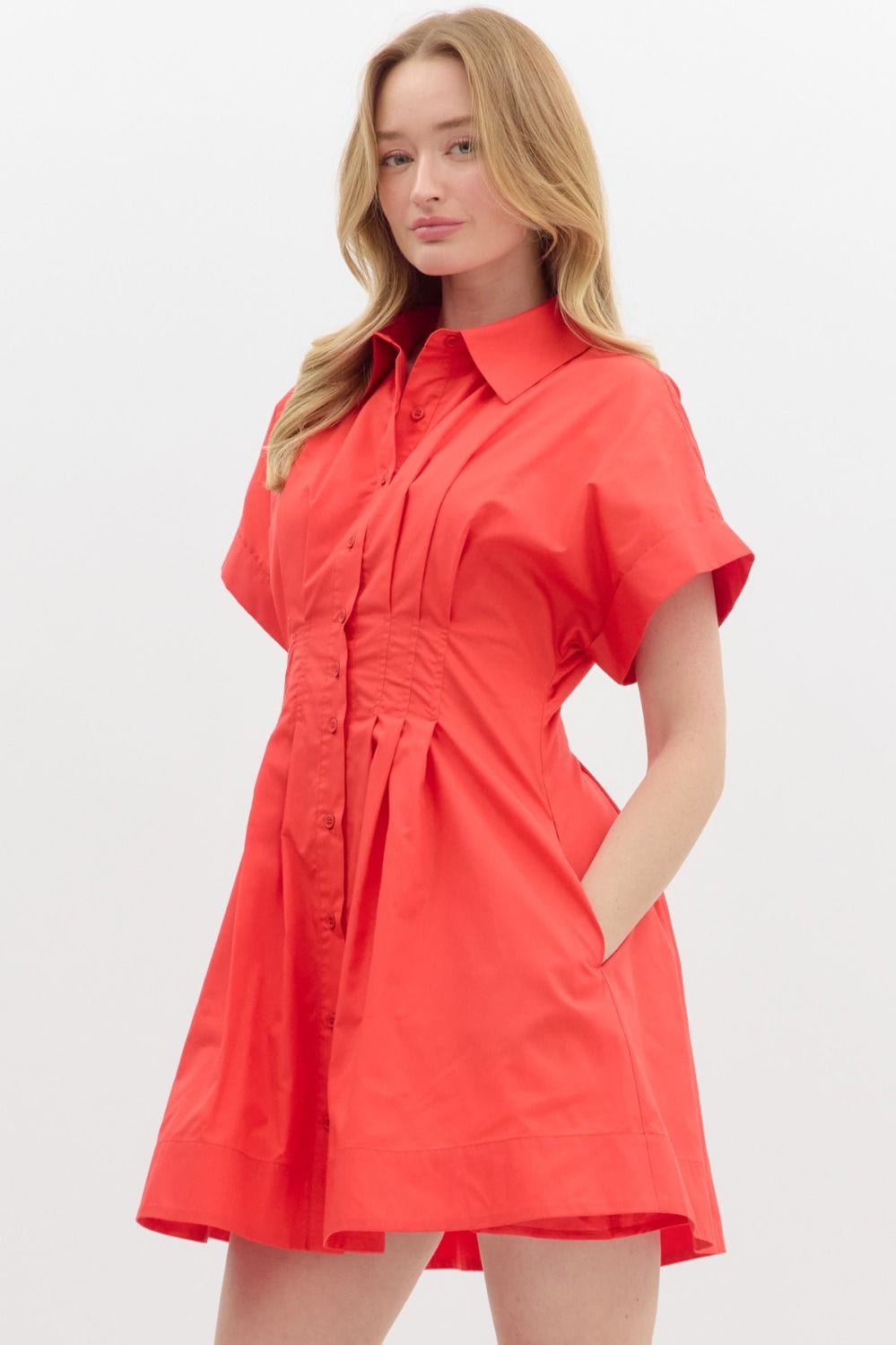 Entro Dress Margot Pleated Dress