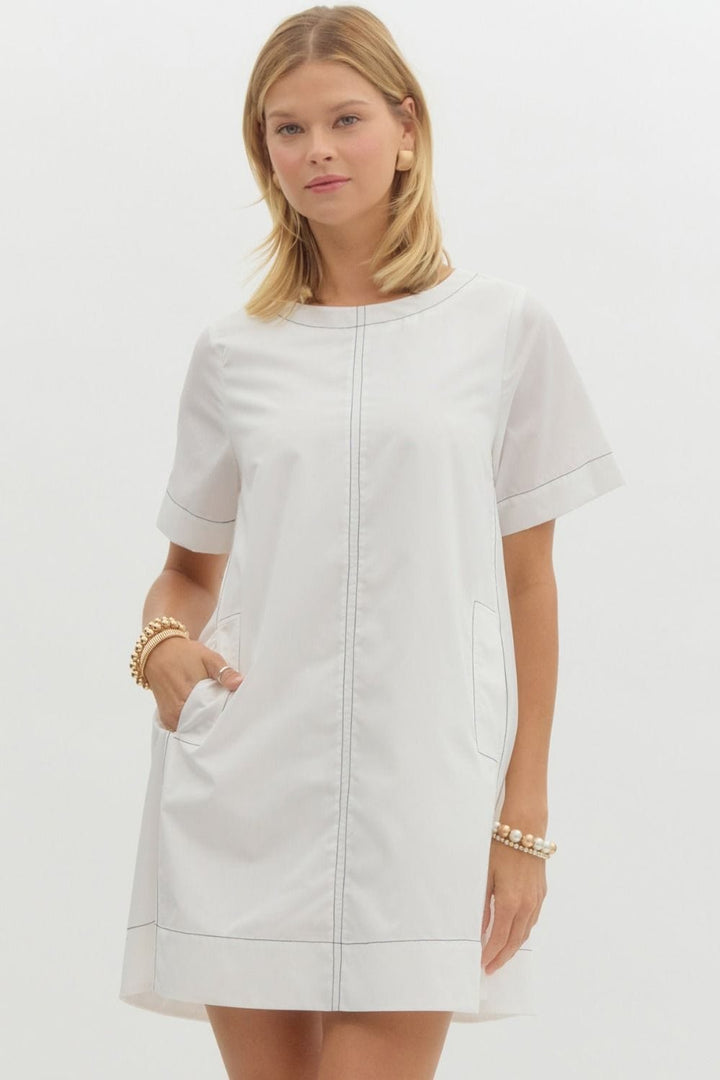 Entro Dress Off White / S Khloe Swing Dress