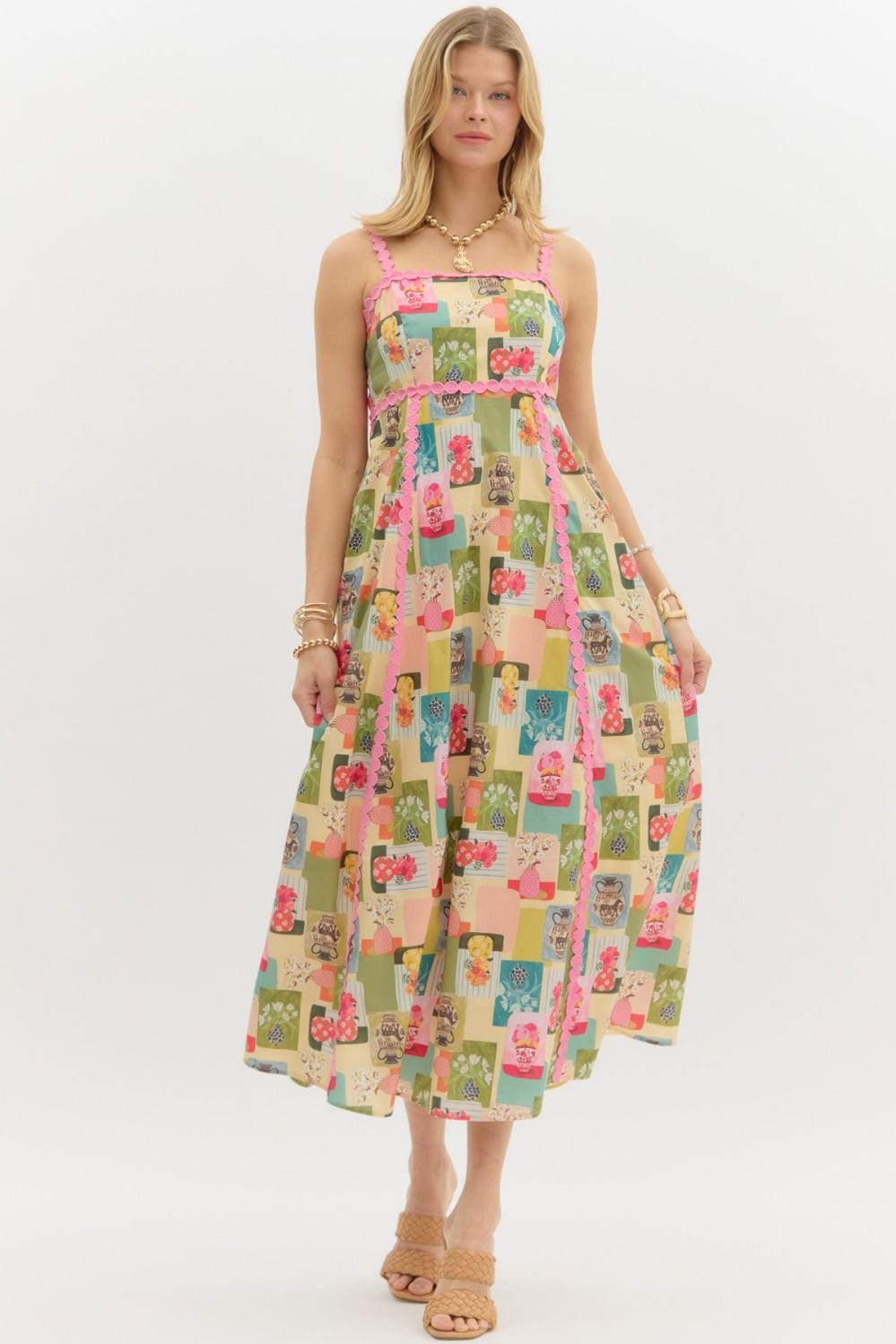 Entro Dress Pink Multi / S Noemie Floral Dress
