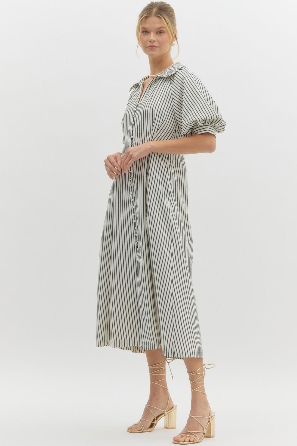 Entro Dress Valerie Bubble Sleeve Dress