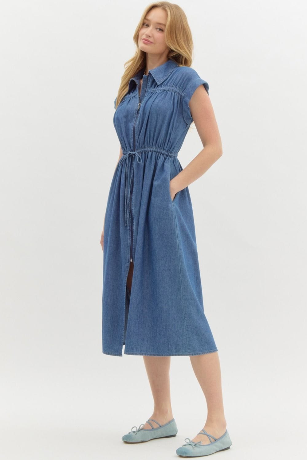 Entro Dress Vera Denim Dress