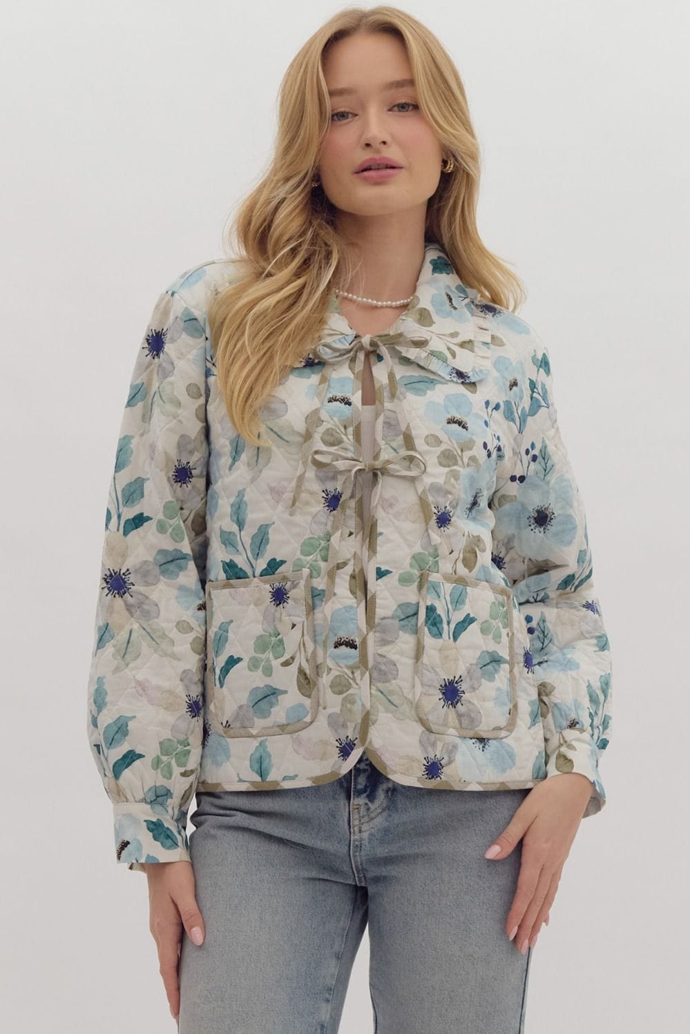 Entro Jacket Blue Combo / S Khloe Floral Jacket