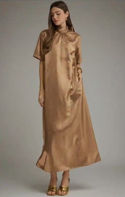 Entro Maxi Dress Latte / S Andie Satin Maxi Dress