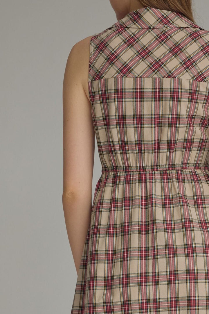 Entro Midi Dress Lucy Plaid Dress