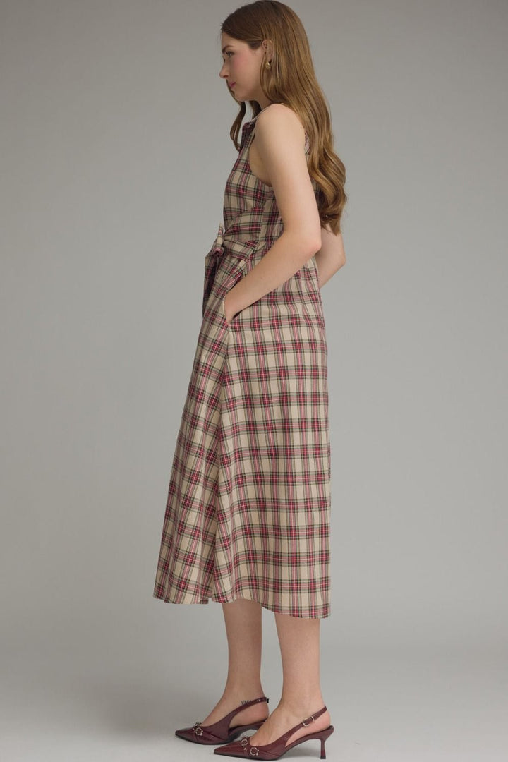 Entro Midi Dress Lucy Plaid Dress