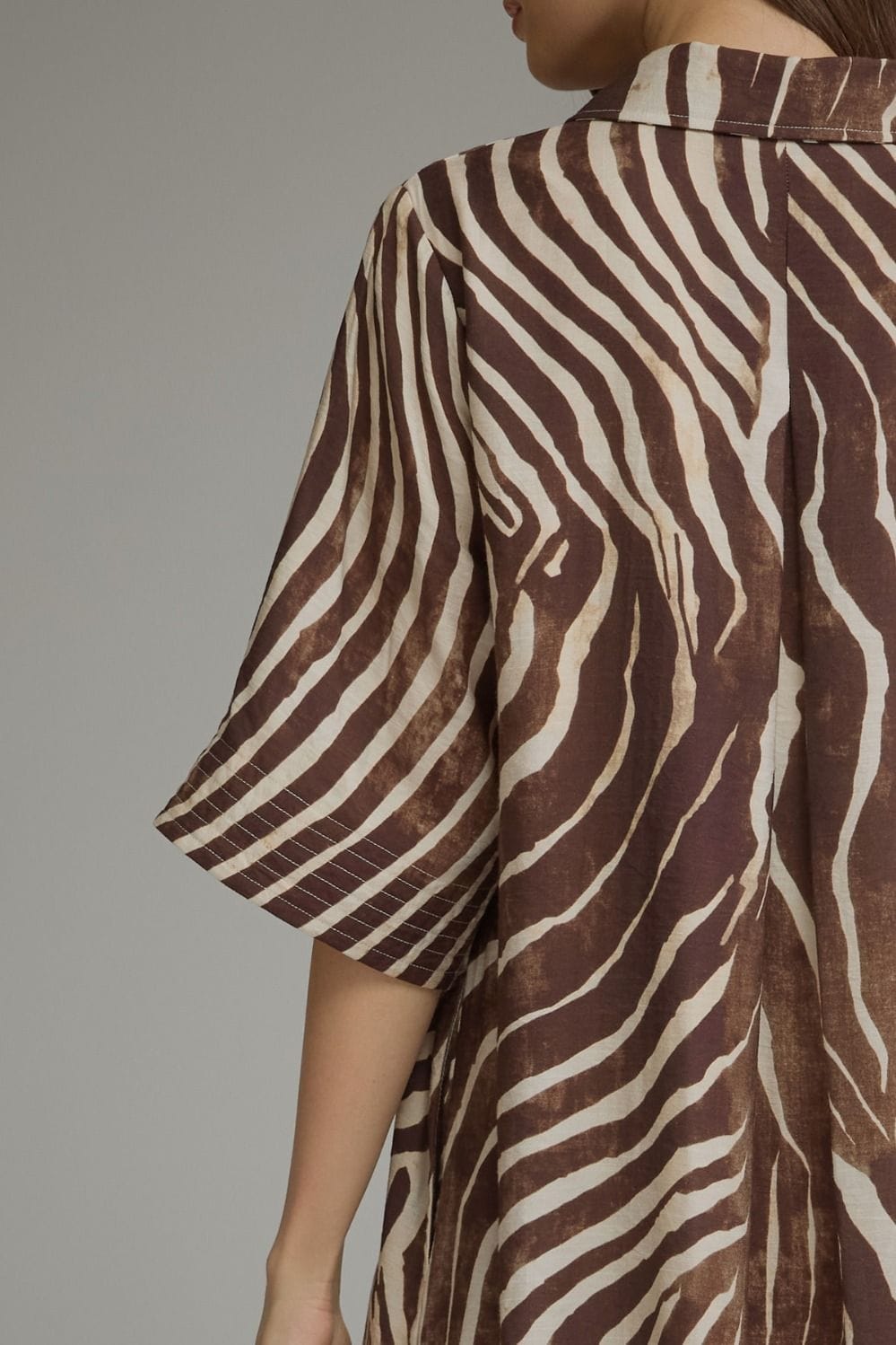 Entro Midi Dress Myra Zebra Midi Dress