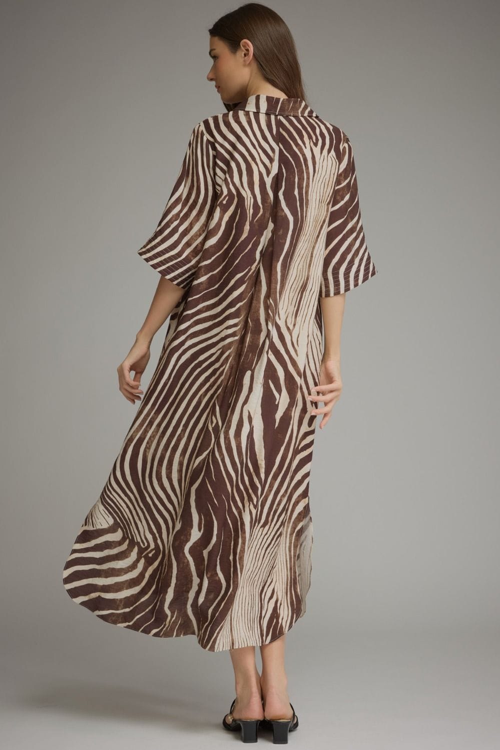 Entro Midi Dress Myra Zebra Midi Dress