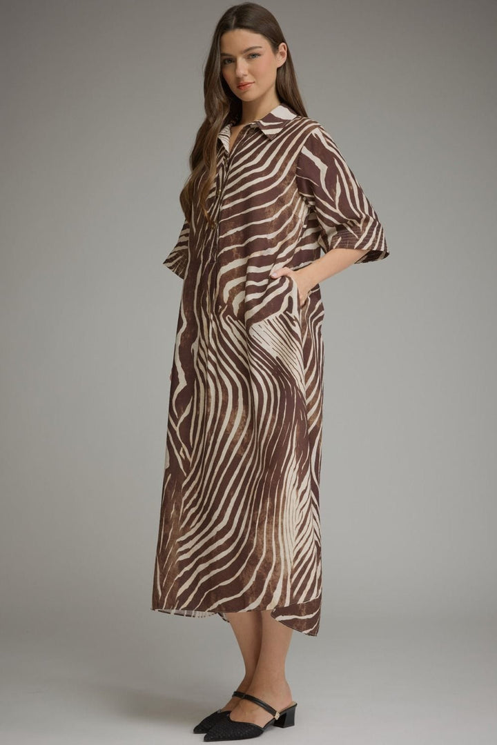 Entro Midi Dress Myra Zebra Midi Dress