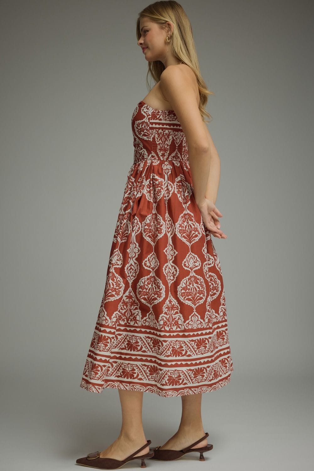 Entro Midi Dress Shalie Strapless Midi Dress