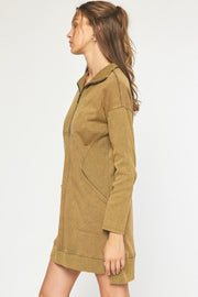 Entro Olive Sweater Dress