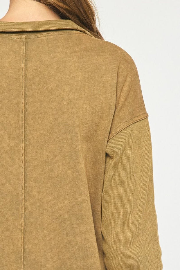Entro Olive Sweater Dress