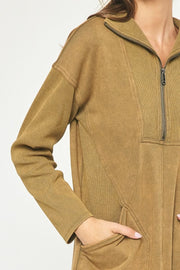 Entro Olive Sweater Dress