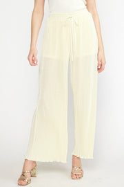 Entro Pants Cream / S Lilly Pleated Pants