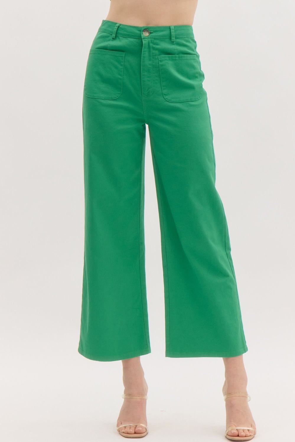 Entro Pants Green / S Joelle Wide Leg Pants