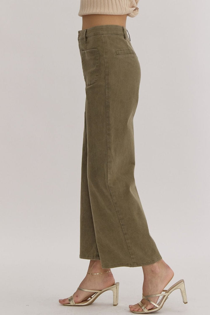 Entro Pants Kelsey High Waist Wide Leg Pants