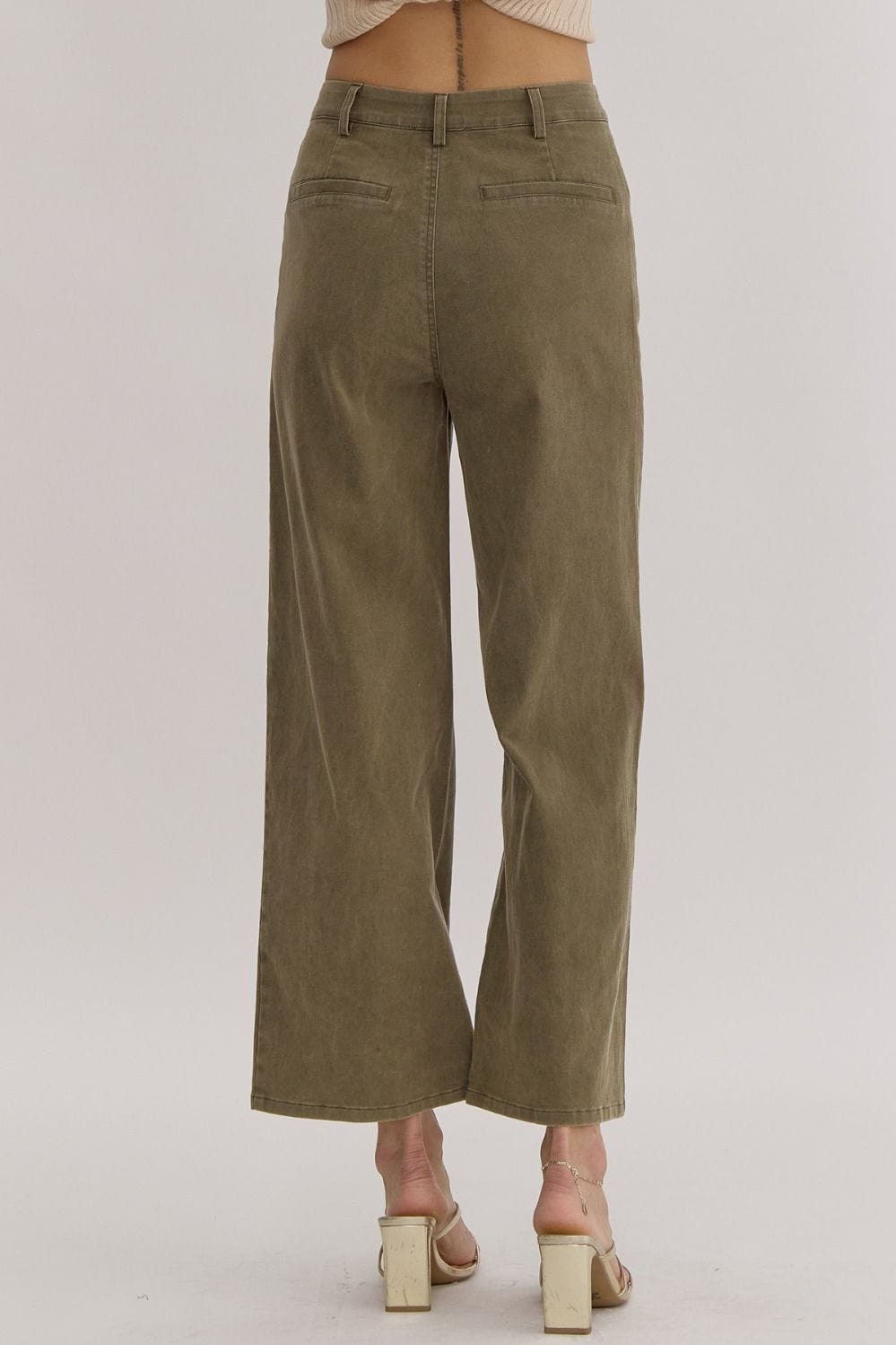 Entro Pants Kelsey High Waist Wide Leg Pants