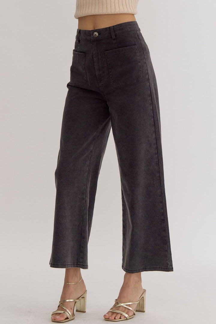 Entro Pants Kelsey High Waist Wide Leg Pants