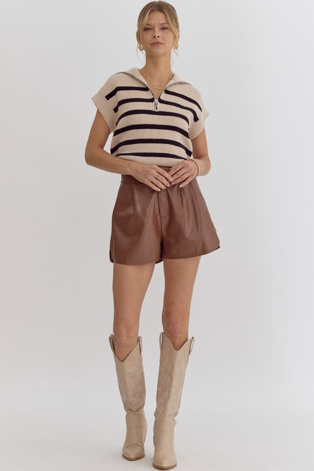 Entro Shorts Angelica Metallic Shorts