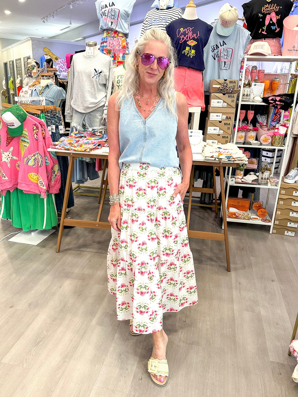 Entro Skirt Frankie Floral Skirt