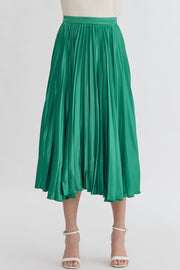 Entro Skirt Green / S Annaleigh Pleated Skirt