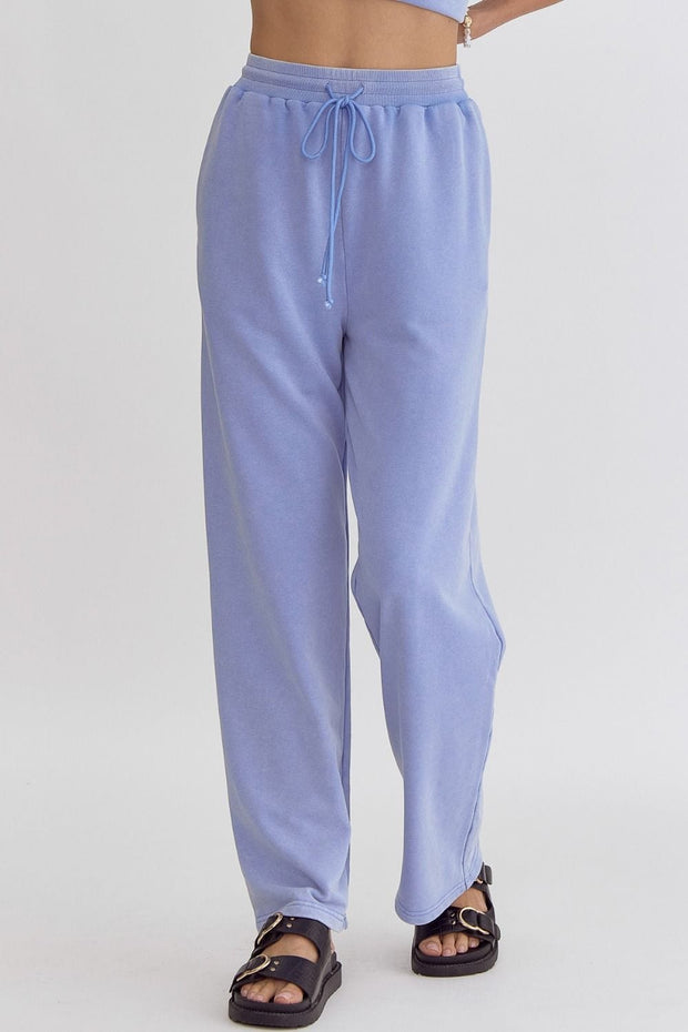 Entro Sweatpants Blue / S Jazzlyn High Wasted Pants