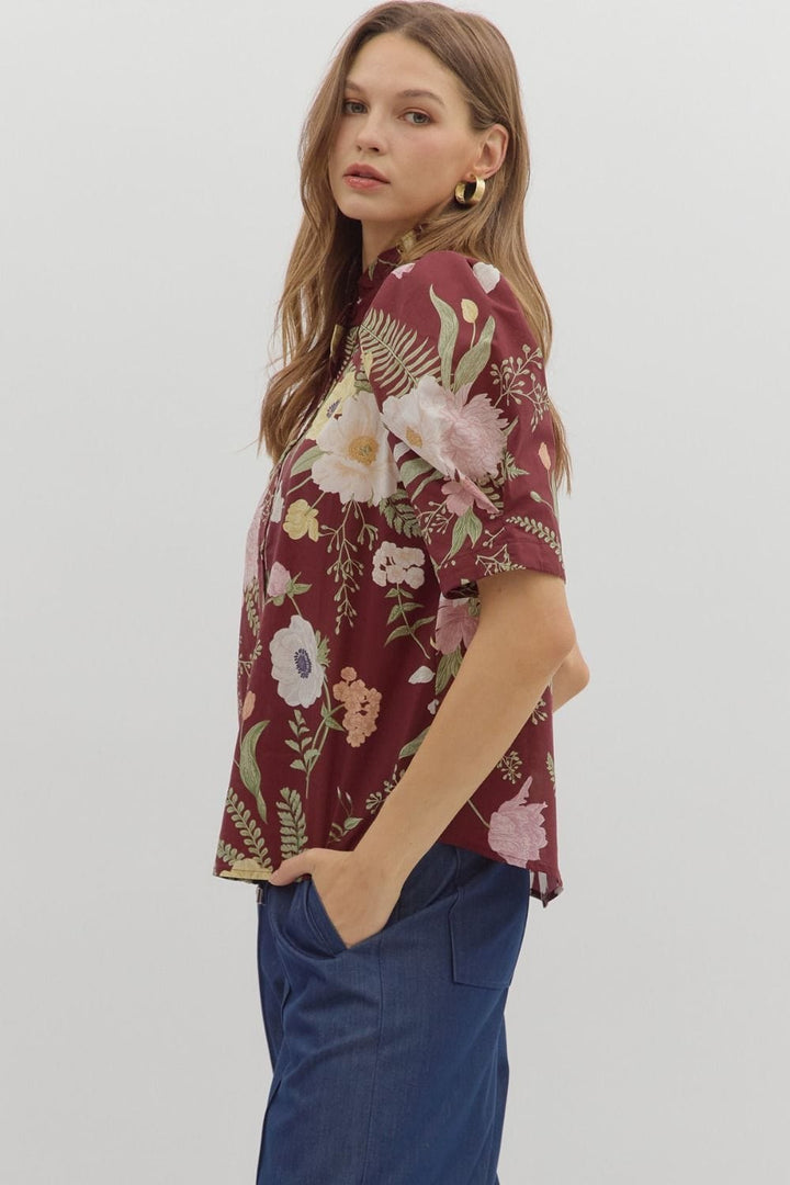 Entro Top Amira Floral Top