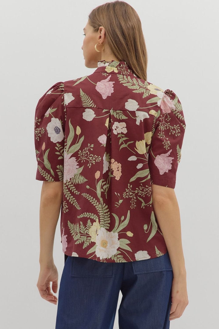 Entro Top Amira Floral Top