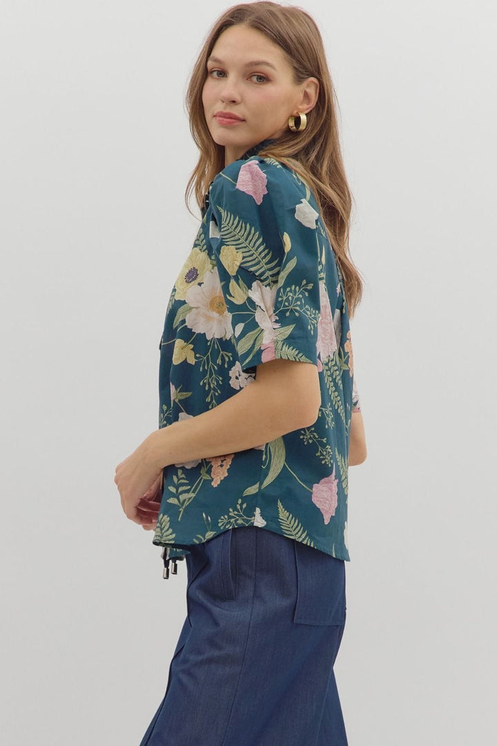 Entro Top Amira Floral Top