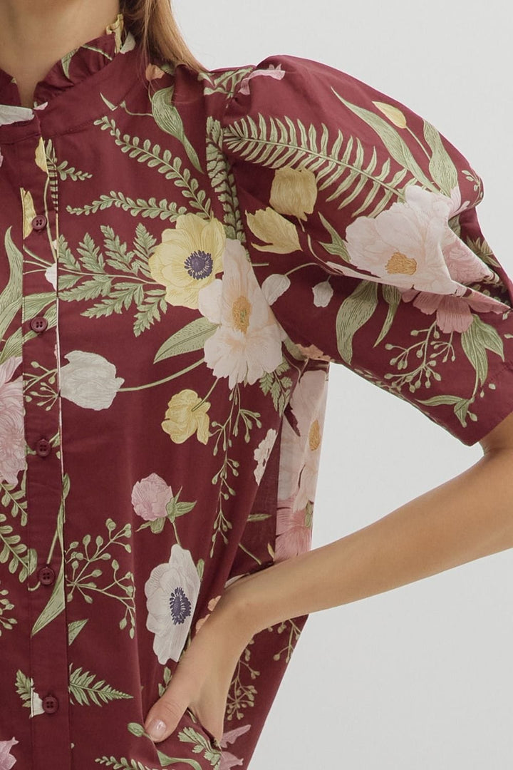 Entro Top Amira Floral Top
