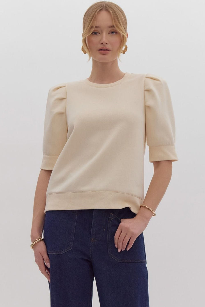 Entro Top Arlet Puff Sleeve Top