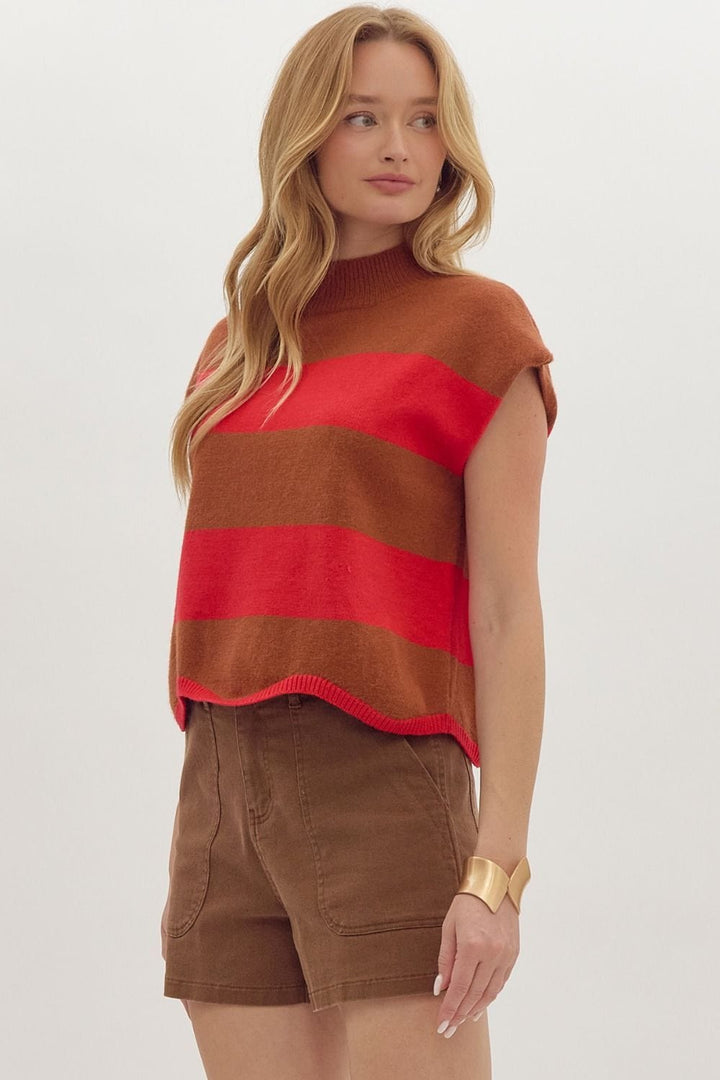 Entro Top Averie Stripe Top