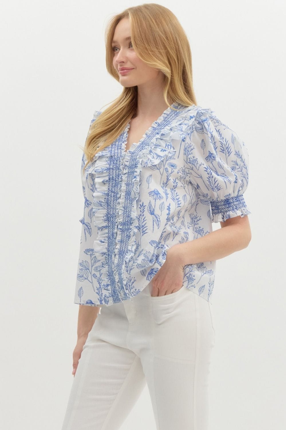 Entro Top Callie Ruffle Top