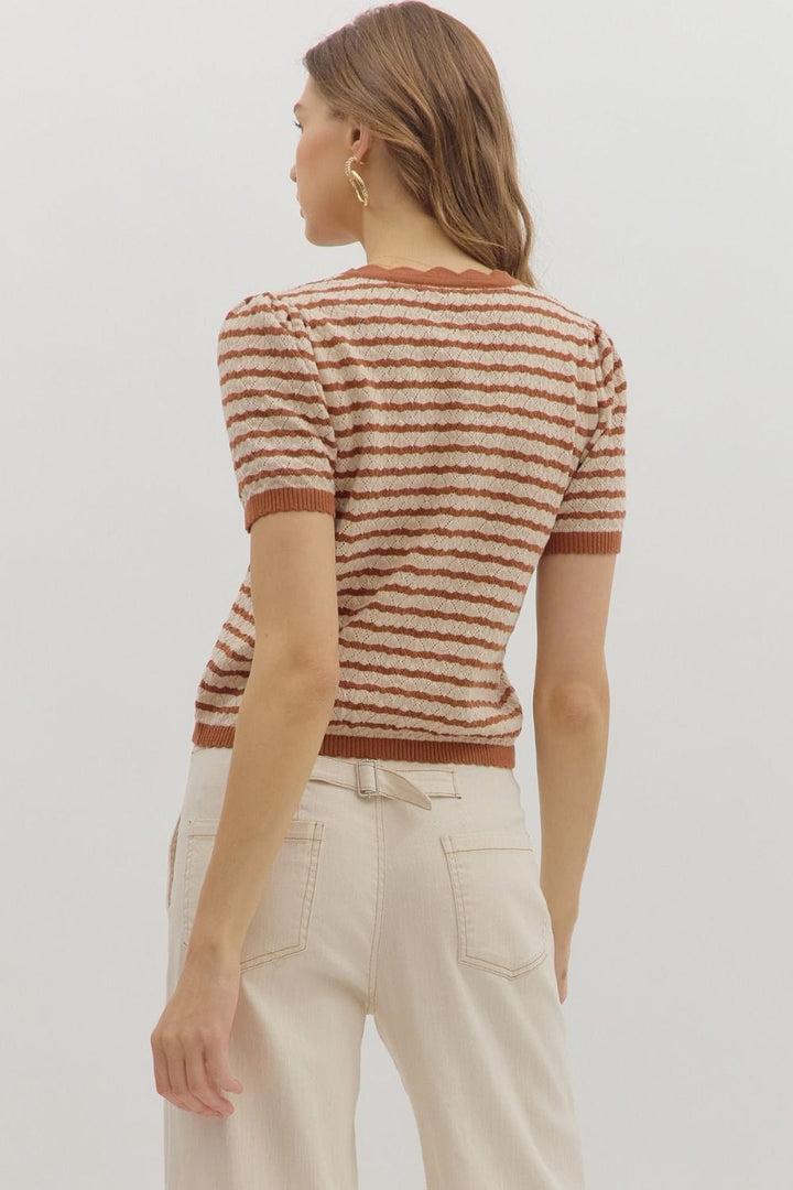 Entro Top Charlie Scallop Top