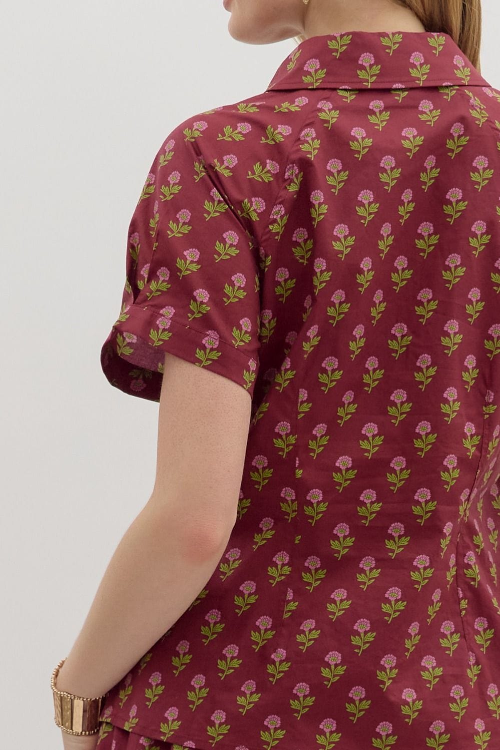 Entro Top Emelia Floral Pattern Top