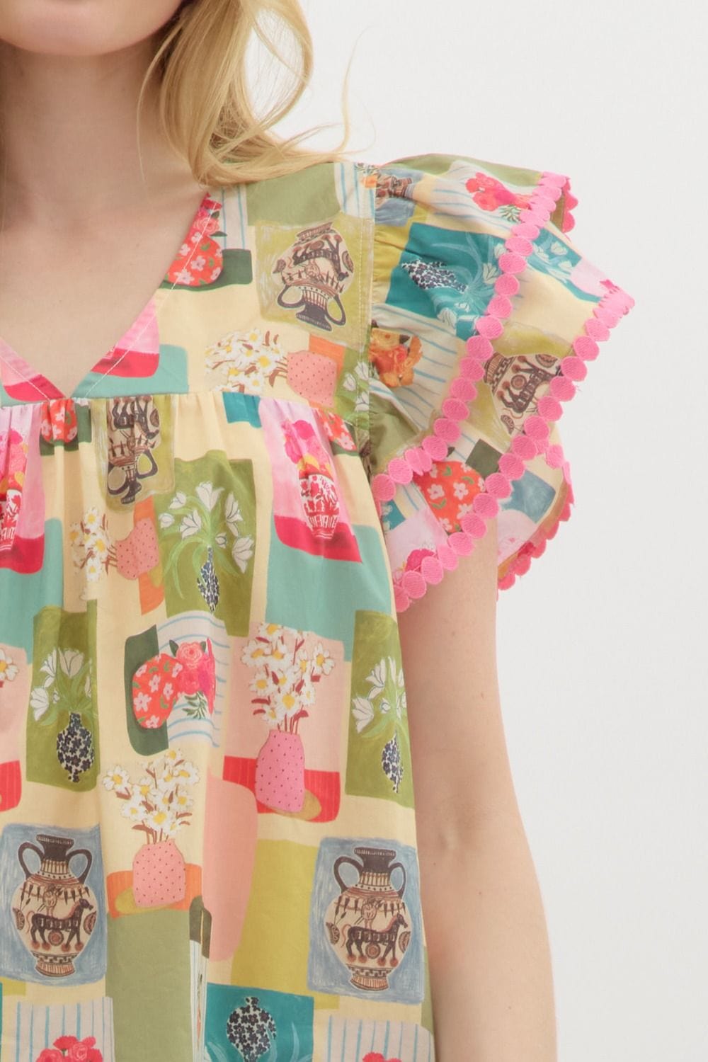 Entro Top Felicite Abstract Top