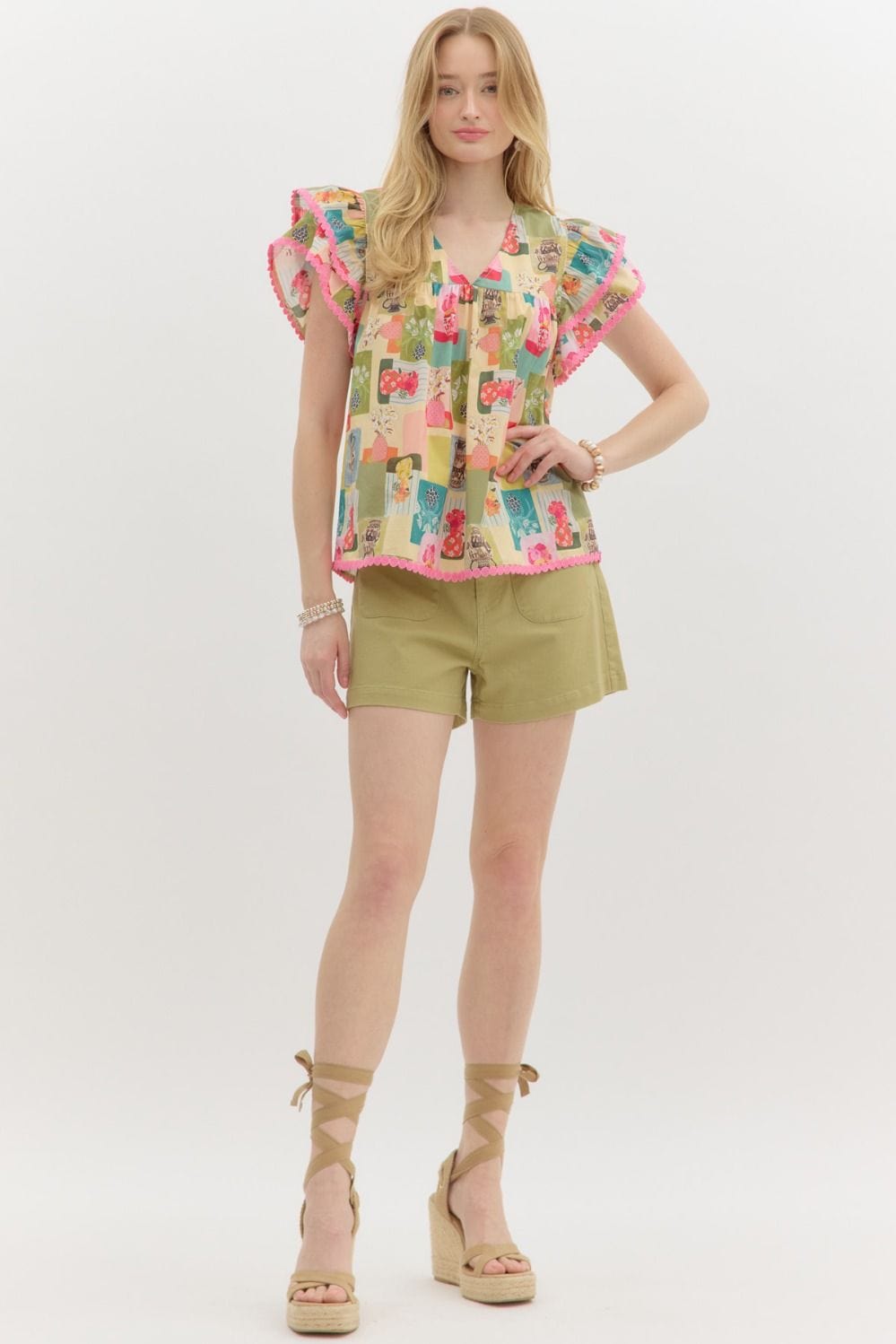 Entro Top Felicite Abstract Top