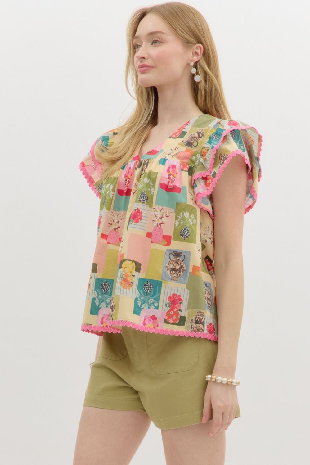 Entro Top Felicite Abstract Top