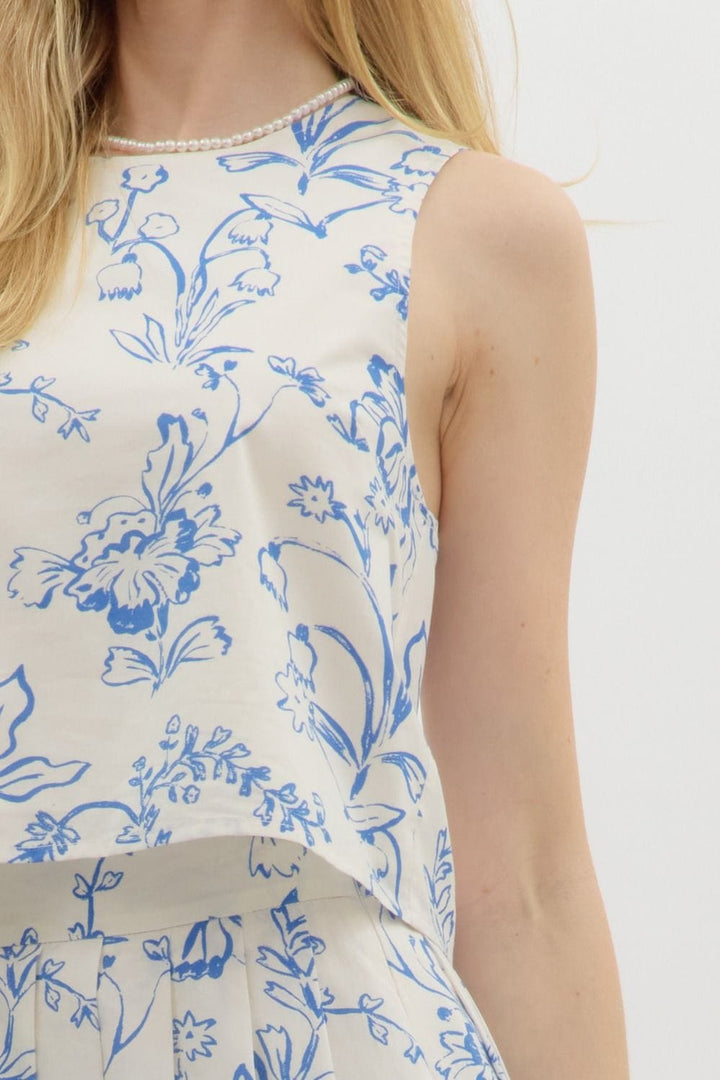 Entro Top Gaelle Floral Top