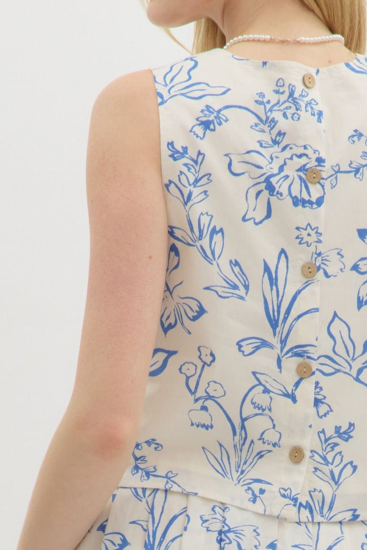 Entro Top Gaelle Floral Top
