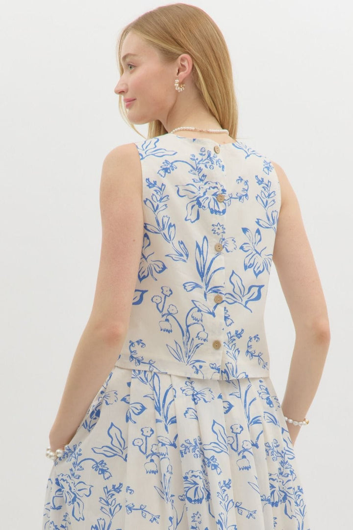 Entro Top Gaelle Floral Top
