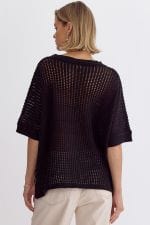 Entro Top Hayleigh Crochet Knit Top